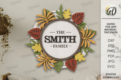 Family name signs Bundle Laser Cut. Wall decor SVG Product Image 6