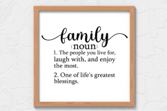 Family noun 1. the people you live SVG, Farm House Sign SVG Product Image 1