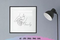 Family of Three Hand Papercut Product Image 1