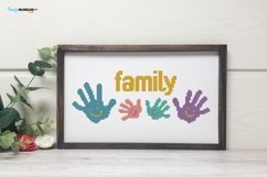 Family Palms Cross Stitch Pattern PDF File Product Image 2