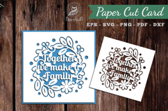 Family Papercut Card SVG Product Image 1