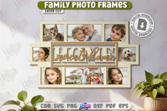Family Photo Frames Laser Cut | Photo Collage | Home Décor Product Image 1