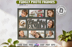 Family Photo Frames Laser Cut | Photo Collage | Home Décor Product Image 1