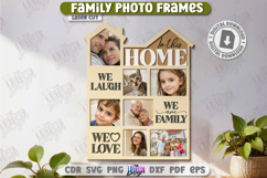 Family Photo Frames Laser Cut | Photo Collage | Home Décor Product Image 1