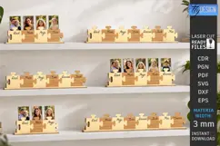 Family Puzzle Photo Frame Laser Cut | Modern Picture Frame Product Image 2