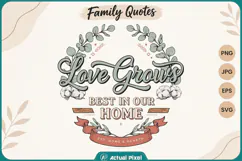Family Quotes Love Grows Best In Our Home Product Image 1