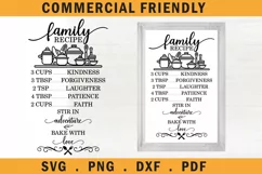 Family recipe kitchen sign making decal, Farmhouse kitchen Product Image 2