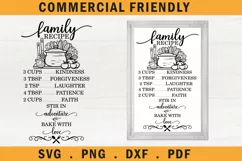 Family recipe kitchen sign making decal, Farmhouse kitchen Product Image 3