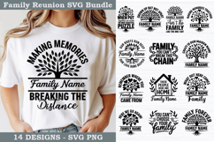 Family Reunion SVG Bundle | Custom Family Tree &amp; Name Design Product Image 1