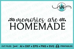 Family Saying SVG, Memories are Homemade, Family Home Decor Product Image 1