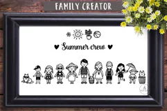 Summer Family crew creator | Funny family sign svg Product Image 2