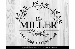 welcome SVG , family sign svg, home decor SVG, wedding svg Product Image 1