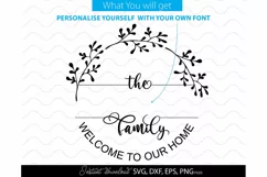 welcome SVG , family sign svg, home decor SVG, wedding svg Product Image 2