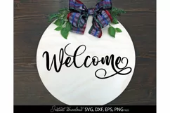 welcome SVG , family svg, home decor SVG, family sign svg Product Image 1