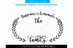 welcome SVG , family sign svg, home decor SVG, happiness Product Image 2