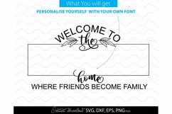 welcome SVG , family sign svg, home decor SVG, happiness Product Image 2