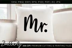 Family Love SVG MR Valentine Mister Dad Husband T-shirt Mug Product Image 1