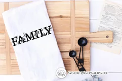 Family SVG | Floral Rose Farmhouse Design Product Image 2