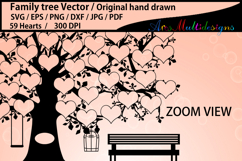59 hearts family tree svg Product Image 2