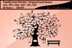 88 hearts family tree svg Product Image 3