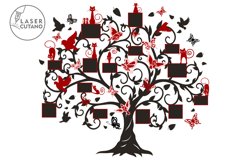 FAMILY TREE Photo Frames Layered Laser Cut Files, Home Decor Product Image 2