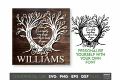 Family Tree SVG with Elegant Quotes design for Your gift projects or home decoration.  
