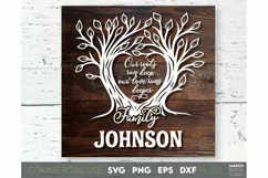 Family Tree SVG with Elegant Quotes design for Your gift projects or home decoration.  