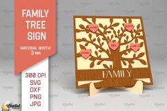 Family Tree Signs SVG Bundle. Laser Cut Wooden Family Tree Product Image 12