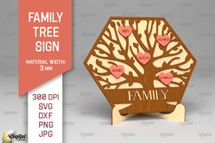 Family Tree Signs SVG Bundle. Laser Cut Wooden Family Tree Product Image 6