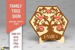 Family Tree Signs SVG Bundle. Laser Cut Wooden Family Tree Product Image 10