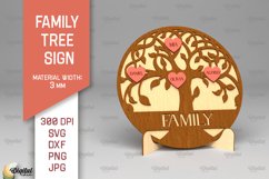 Family Tree Signs SVG Bundle. Laser Cut Wooden Family Tree Product Image 11