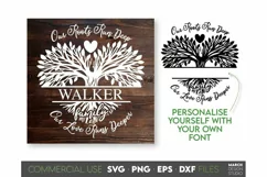 Family Tree SVG with Elegant Name Split Monogram designs for Your gift projects or home decoration.  