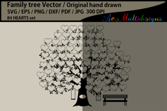 84 hearts family tree svg Product Image 2