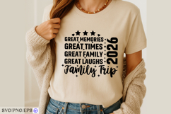 Family trip t shirt design great memories times laughs 2026 Product Image 3