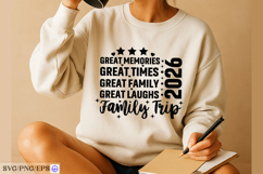 Family trip t shirt design great memories times laughs 2026 Product Image 4