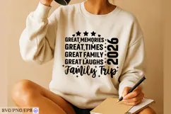 Family trip t shirt design great memories times laughs 2026 Product Image 4
