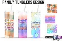 Family Tumblers Design | Family Quotes Sublimation | PNG v.1 Product Image 1