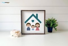 Family With A Son Cross Stitch Pattern PDF File Product Image 2