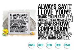 Family Subway Sign Decor SVG Product Image 1