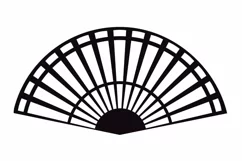 Hand fan svg, hand fan template, hand fan dxf, hand fan png Product Image 2
