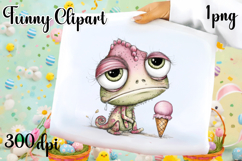 Fancy Chameleon Design sublimation | Funny Clipart Product Image 1