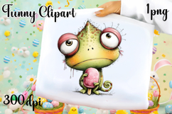 Fancy Chameleon Design sublimation | Funny Clipart Product Image 1