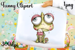 Fancy Chameleon Design sublimation | Funny Clipart Product Image 1