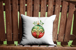 Red &amp; Green Christmas Decorations Clipart Bundle Transparent Product Image 9