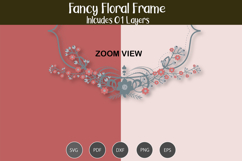 Fancy Floral frame SVG Product Image 2