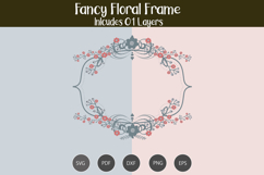 Fancy Floral frame SVG Product Image 3