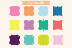 Colored Fancy Square Frames | Hand Drawn Border Monogram Product Image 8