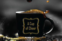 Fancy Square Frames, Gold Glitter, Hand Drawn Borders Product Image 3