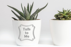 Fancy Square Frames, Silver Glitter, Hand Drawn Borders Product Image 2