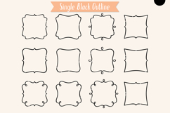 Fancy Square Frames | Hand Drawn Border Monogram Product Image 5